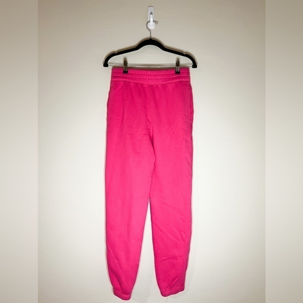 NWT SUNDRY High Waisted Cuff Joggers Pink Large - Picture 2 of 3